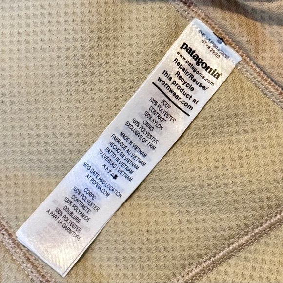 Patagonia Classic Retro-X Fleece Vest Small Sherpa Windproof Cream Tan - Picture 9 of 9